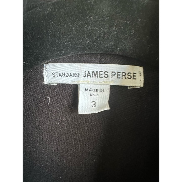 Standard James Perse Twill Moto Jacket Black Sz. 3(JP) Large - Picture 5 of 10
